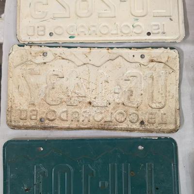 1960's Colorado License Plates