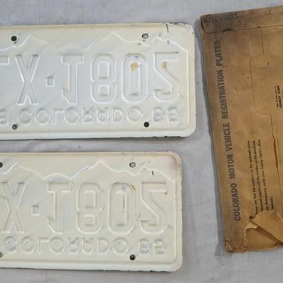 1960's Colorado License Plates