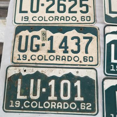 1960's Colorado License Plates