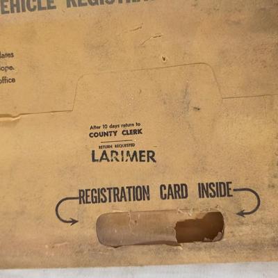 1960's Colorado License Plates