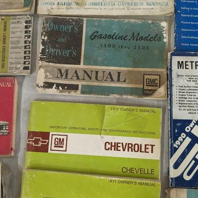 Vintage Car Manuals and Ephemera