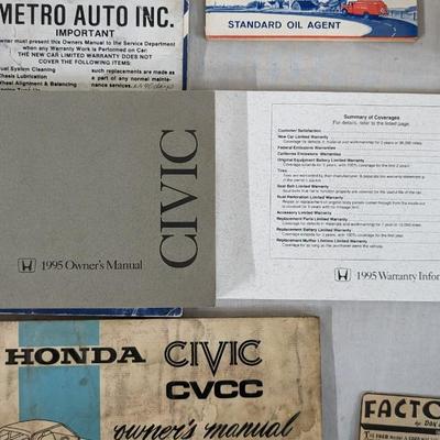 Vintage Car Manuals and Ephemera