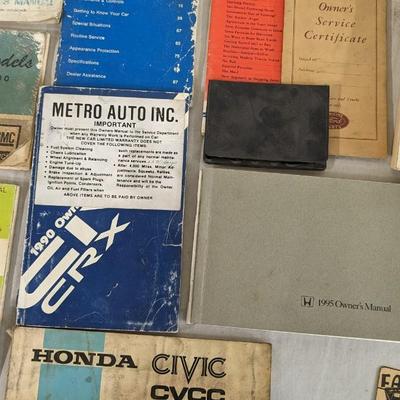 Vintage Car Manuals and Ephemera