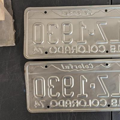 1970's Colorado License Plates