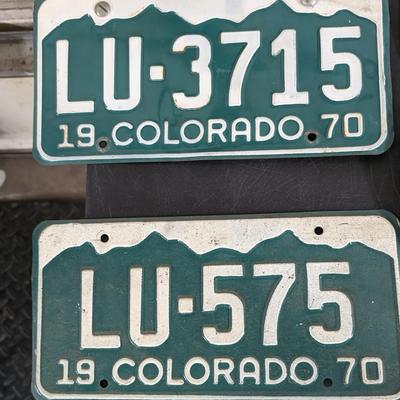 1970's Colorado License Plates