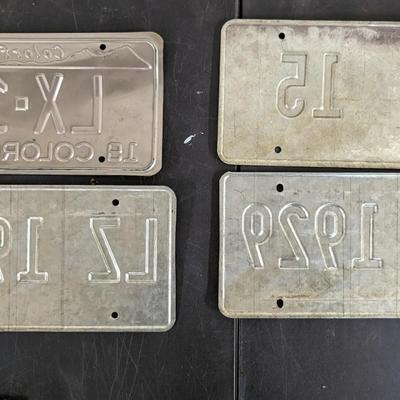 1970's Colorado License Plates