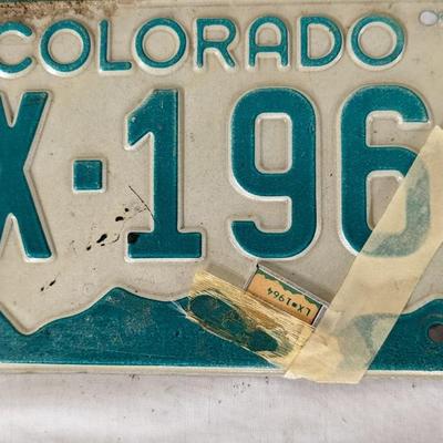 1970's Colorado License Plates