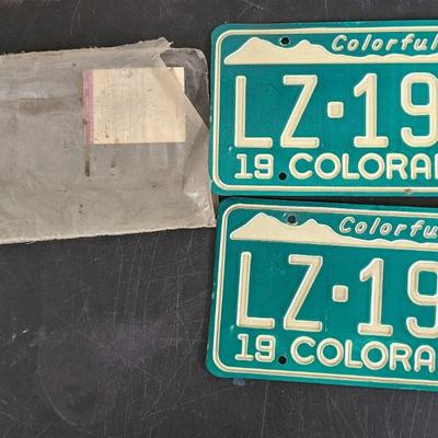 1970's Colorado License Plates