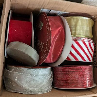 Vintage Christmas Florals and Ribbon