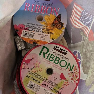Vintage Christmas Florals and Ribbon