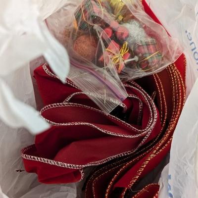 Vintage Christmas Florals and Ribbon