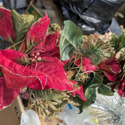 Vintage Christmas Florals and Ribbon