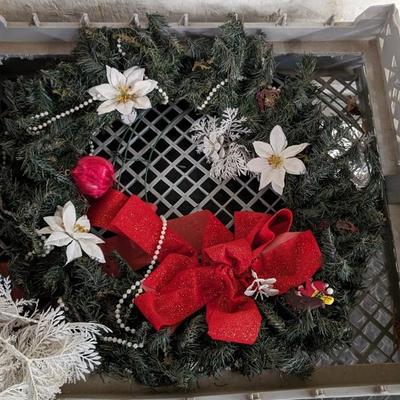 Vintage Christmas Florals and Ribbon