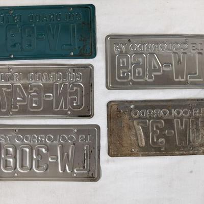 1970's Colorado Motorcycle Plates