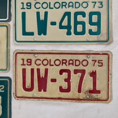 1970's Colorado Motorcycle Plates