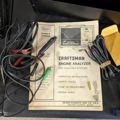 Craftsman Engine Analyzer, Bearing Pullers, Compression Tester, Bolt Type Wheeler Puller, and Berme Rex C100