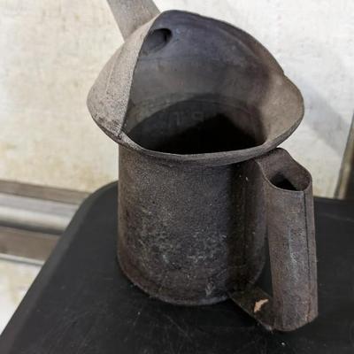 Galvanized Oil Cans, Pans, and Funnels