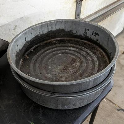 Galvanized Oil Cans, Pans, and Funnels