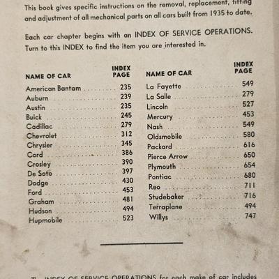 Vintage Car Manuals