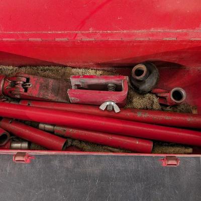 Dent/Punch Parts with Vintage Mac Tools Carrying Toolbox
