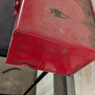 Dent/Punch Parts with Vintage Mac Tools Carrying Toolbox