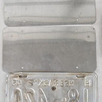 1928 Oklahoma Ford License Plate w/ Varied State Plates