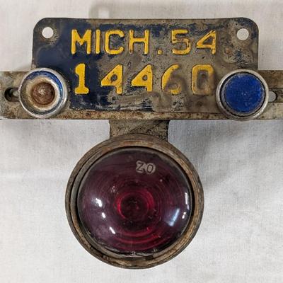 1928 Oklahoma Ford License Plate w/ Varied State Plates