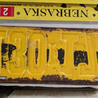 1928 Oklahoma Ford License Plate w/ Varied State Plates
