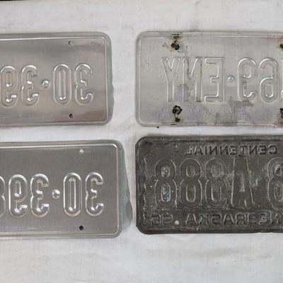1928 Oklahoma Ford License Plate w/ Varied State Plates