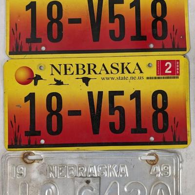 1928 Oklahoma Ford License Plate w/ Varied State Plates