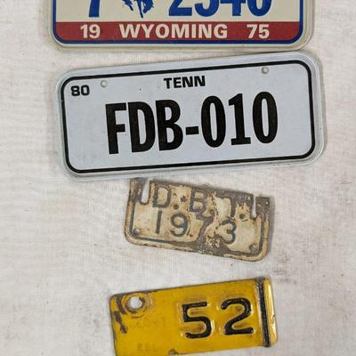1928 Oklahoma Ford License Plate w/ Varied State Plates