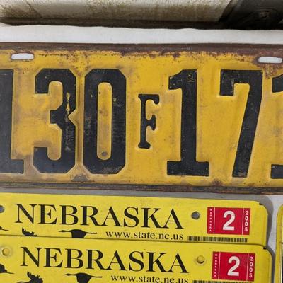 1928 Oklahoma Ford License Plate w/ Varied State Plates