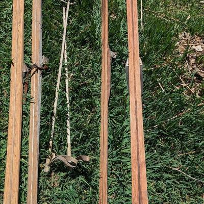 Vintage Wood Skis