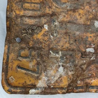Varied Rusted Out License Plates