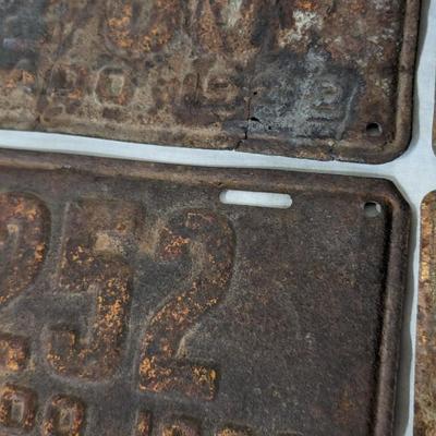 Varied Rusted Out License Plates