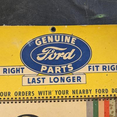 1946 Ford Spark Plug Chart and Autopulse Fuel Pump Sign