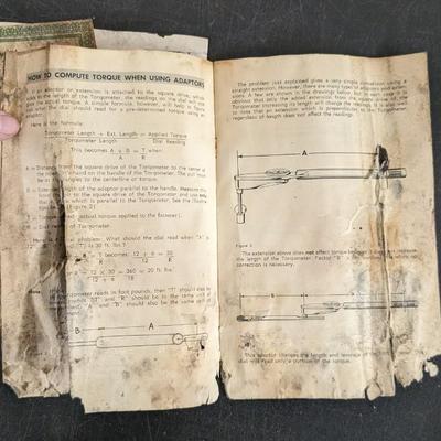 Vintage Snap On Torqometer w/ Paperwork
