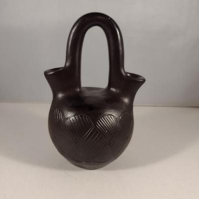 Cherokee Pottery Wedding Vase- Signed by Artist