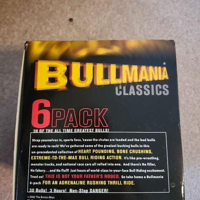 32 inch TV, DVD/VHS player, Panasonic cd Stereo system and Bullmania Classics VHS set