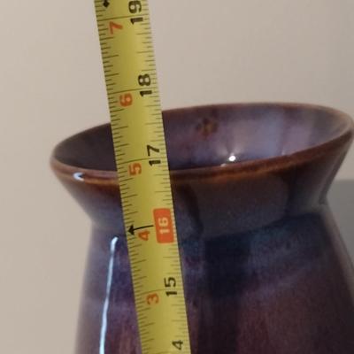Tall Glazed Ceramic Vase- Approx 16 3/4
