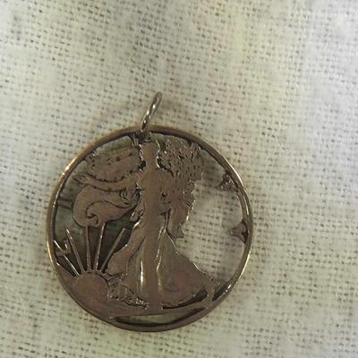 Liberty Silver Peace Dollar Coin Pendant think it is 1929