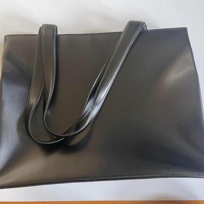 Brand New Black Leather Tote Bag
