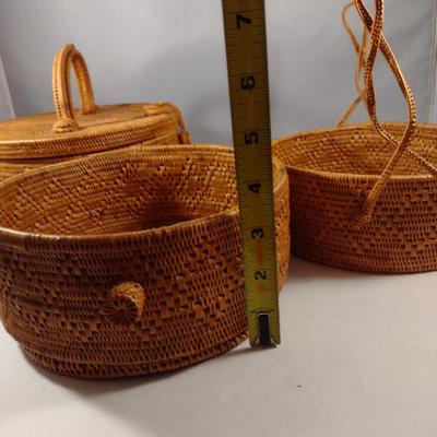 Thai Three Piece Stacking Storage Baskets