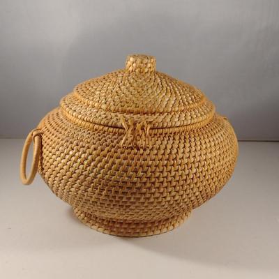Hand Woven Asian Basket