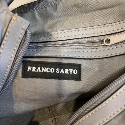 Franco Sarto Grey Leather Shoulder Bag