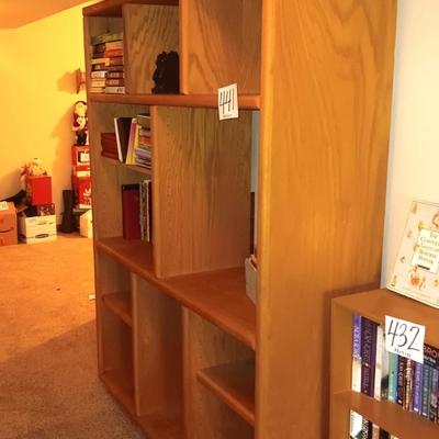 SOLID WOOD BOOK CASE (BOOKS NOT INCLUDED)