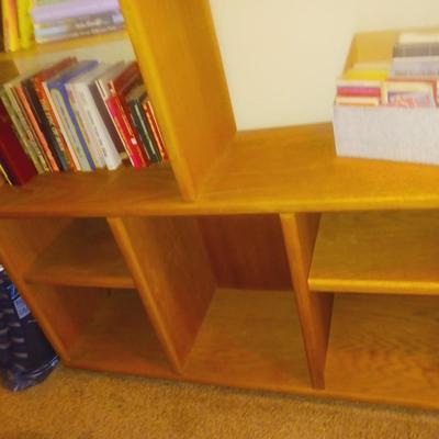 SOLID WOOD BOOK CASE (BOOKS NOT INCLUDED)