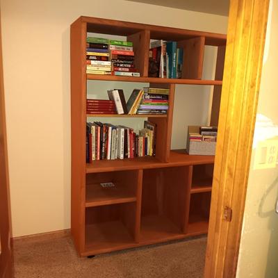 SOLID WOOD BOOK CASE (BOOKS NOT INCLUDED)