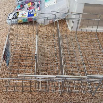 DRAWER ORGANIZER, HARDWARE, SHELF BASKETS AND 2 MOVING BLANKETS