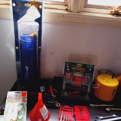 SOME HAND TOOLS, FLASHLIGHTS AND MORE